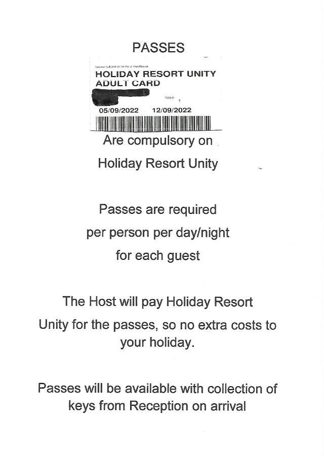 149 Holiday Resort Unity 3 Bedroom Passes Included Brean Kültér fotó